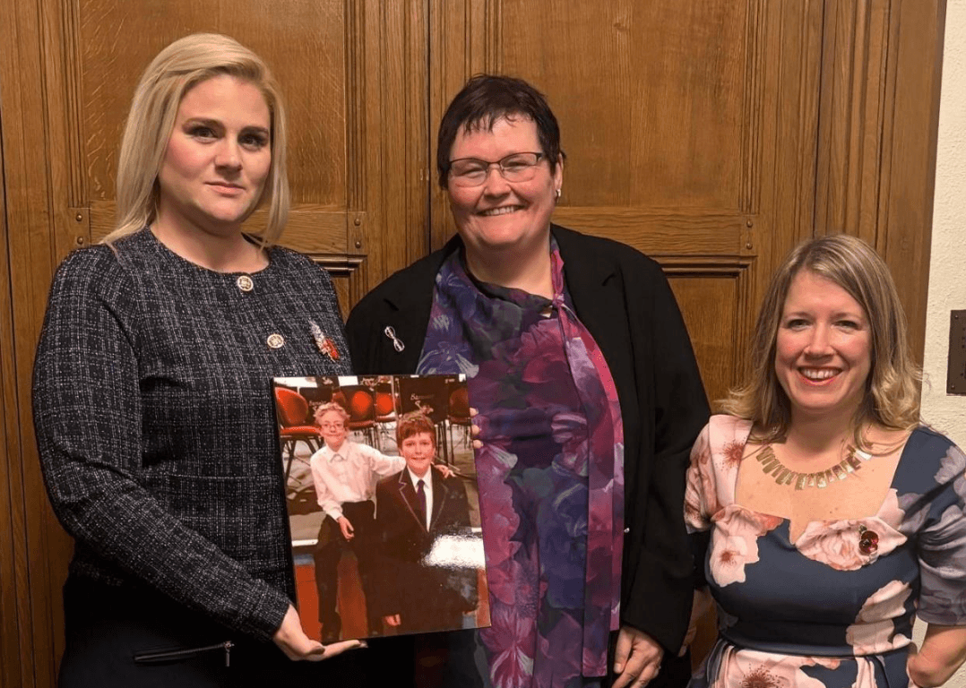 Marie Tidball and Claire Throssell meet Justice Minister to change the law to protect children