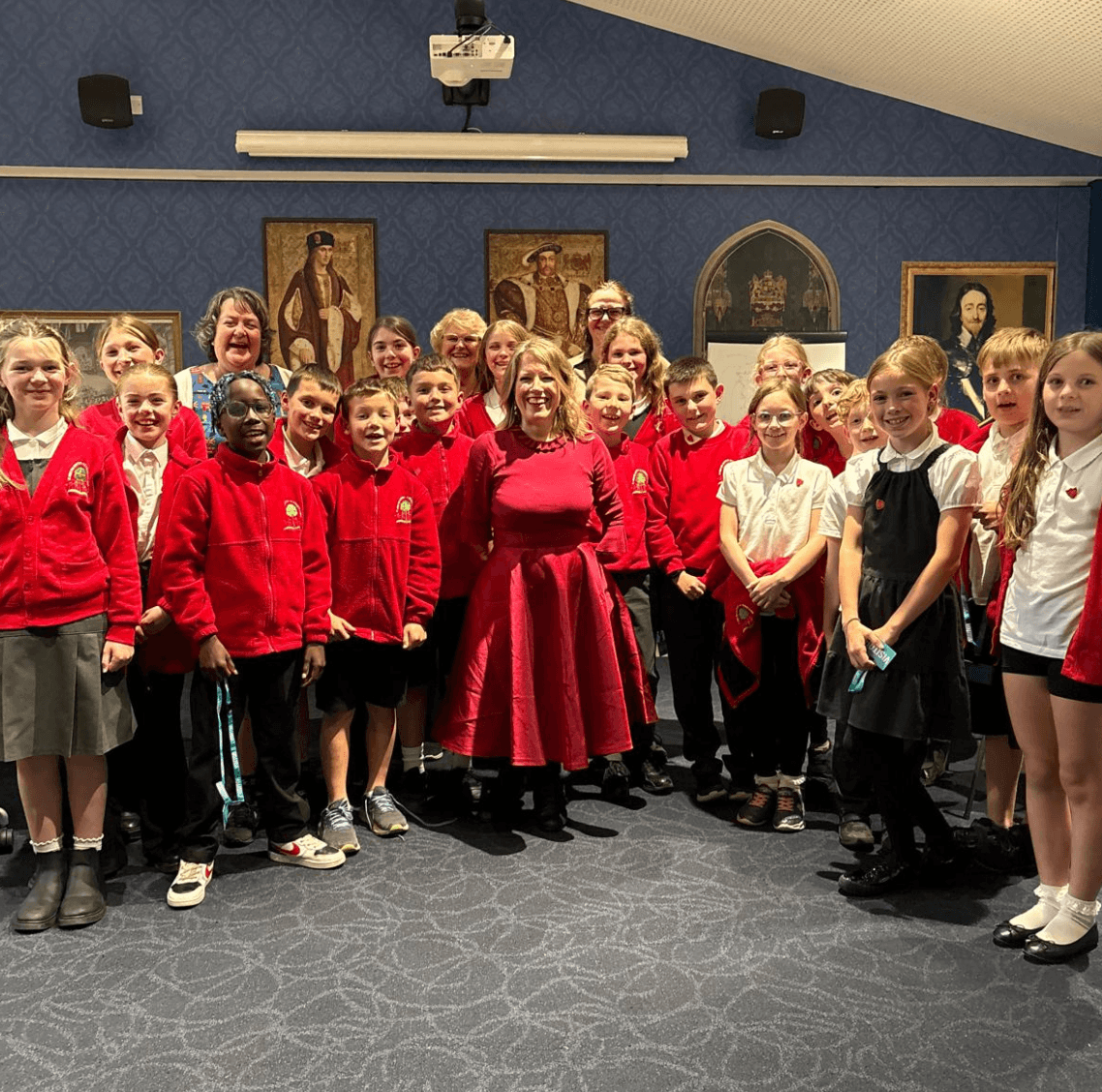 Marie Tidball MP visiting a local school